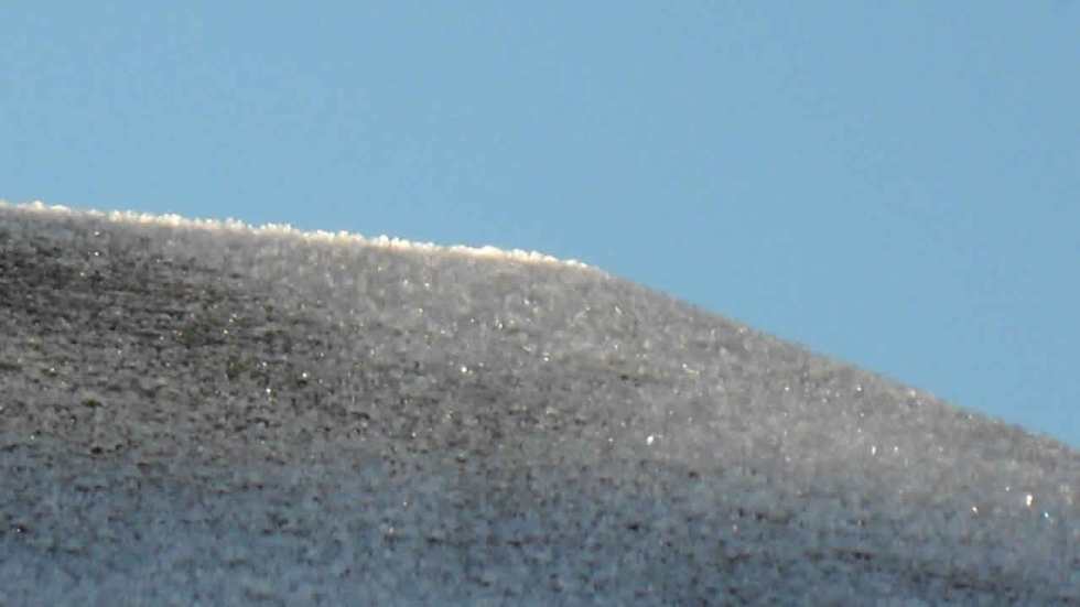 Frost on a roof