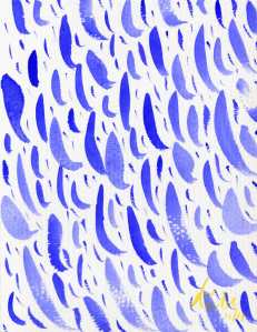 ' Raindrops' painting by Keith Beasley