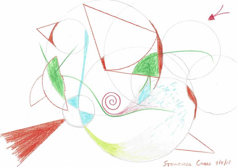 'Structured Chaos' a drawing by Dr Keith Beasley
